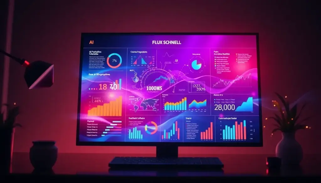 Infographie générée par IA sur un écran d'ordinateur, illustrant les capacités de design innovantes d'OutlineNinja.