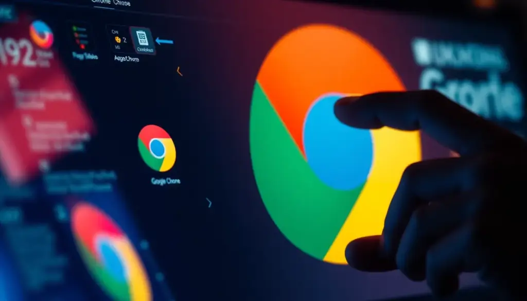 Utilisation de Google Chrome avec les nouvelles fonctionnalités IA, illustrant la productivité moderne.